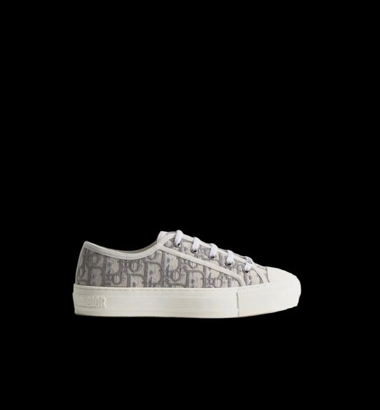 Walk’n’Dior Sneaker Store Gray Dior Oblique Embroidered Cotton